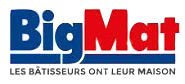 Logo rouge et bleu de BigMat.